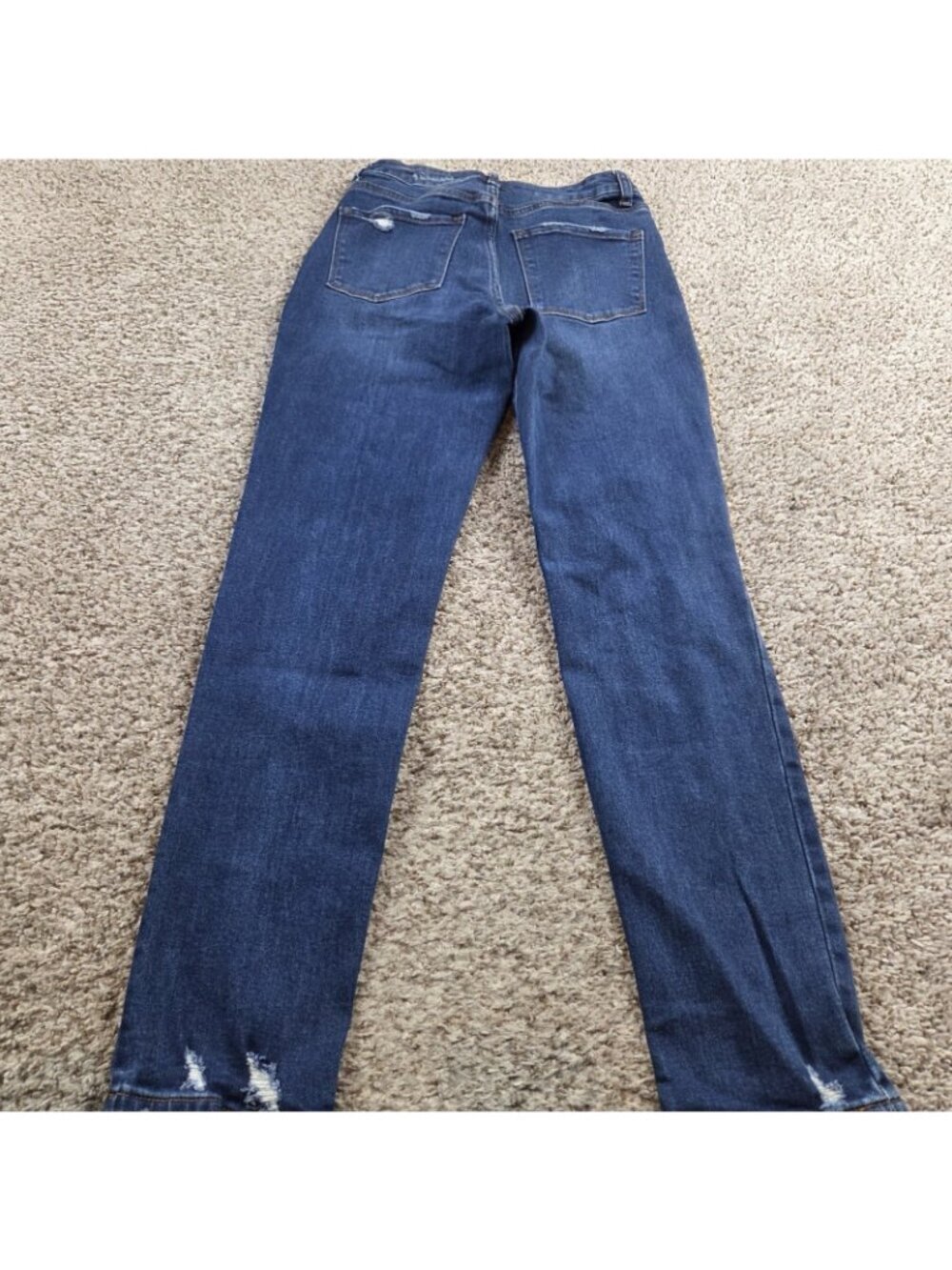Vervet Jeans Womens 26 High Rise Mom Distressed Denim Dark Wash - Picture 6 of 7